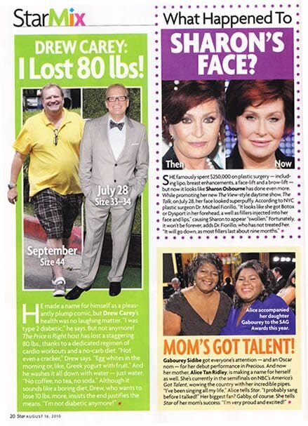 Dr Fiorillo Featured In Star Magazine, August 2010